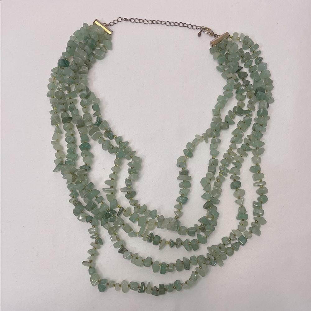 Aventurine Multi-Strand Necklace EUC